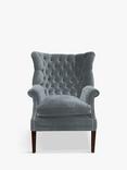 Tetrad Garrick Velvet Armchair, Dark Leg