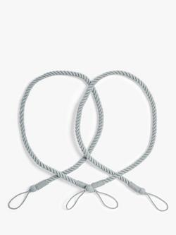 John Lewis Small Rope Tieback, Pack of 2, Silver