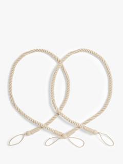 John Lewis Small Rope Tieback, Pack of 2, Champagne