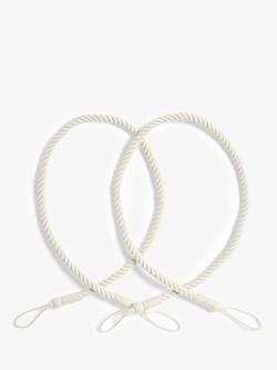 John Lewis Small Rope Tieback, Pack of 2, Ivory