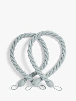 John Lewis Large Rope Tieback, Pack of 2, Silver