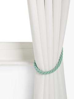 John Lewis Large Rope Tieback, Pack of 2, Duck Egg