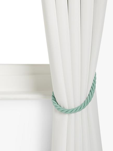 John Lewis Large Rope Tieback, Pack of 2, Duck Egg