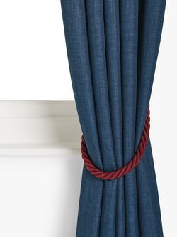 John Lewis Large Rope Tieback, Pack of 2 - view 2, Burgundy