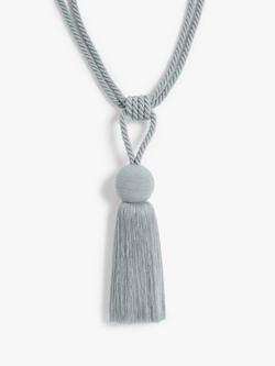 John Lewis Tassel Rope Orb Tieback, Pack of 2, Silver