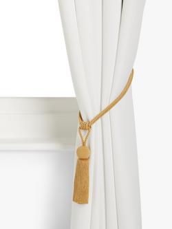 John Lewis Tassel Rope Orb Tieback, Pack of 2 - view 2, Gold
