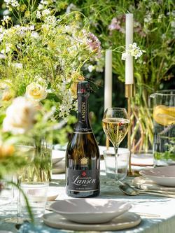Lanson Le Black Label Champagne with 2 Flutes Gift Pack, 75cl - view 2, Multi
