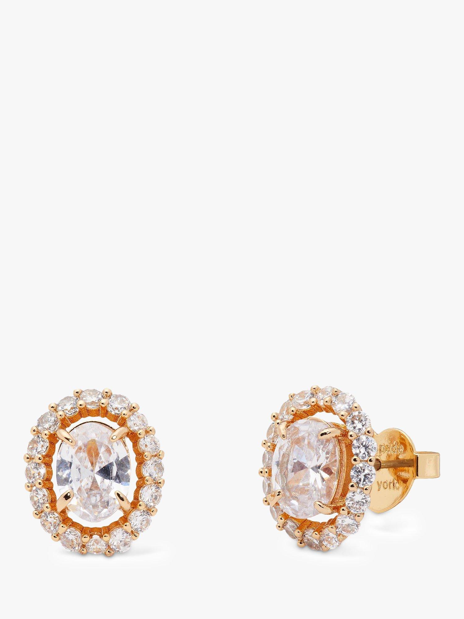 kate spade new york Cubic Zirconia Oval Stud Earrings