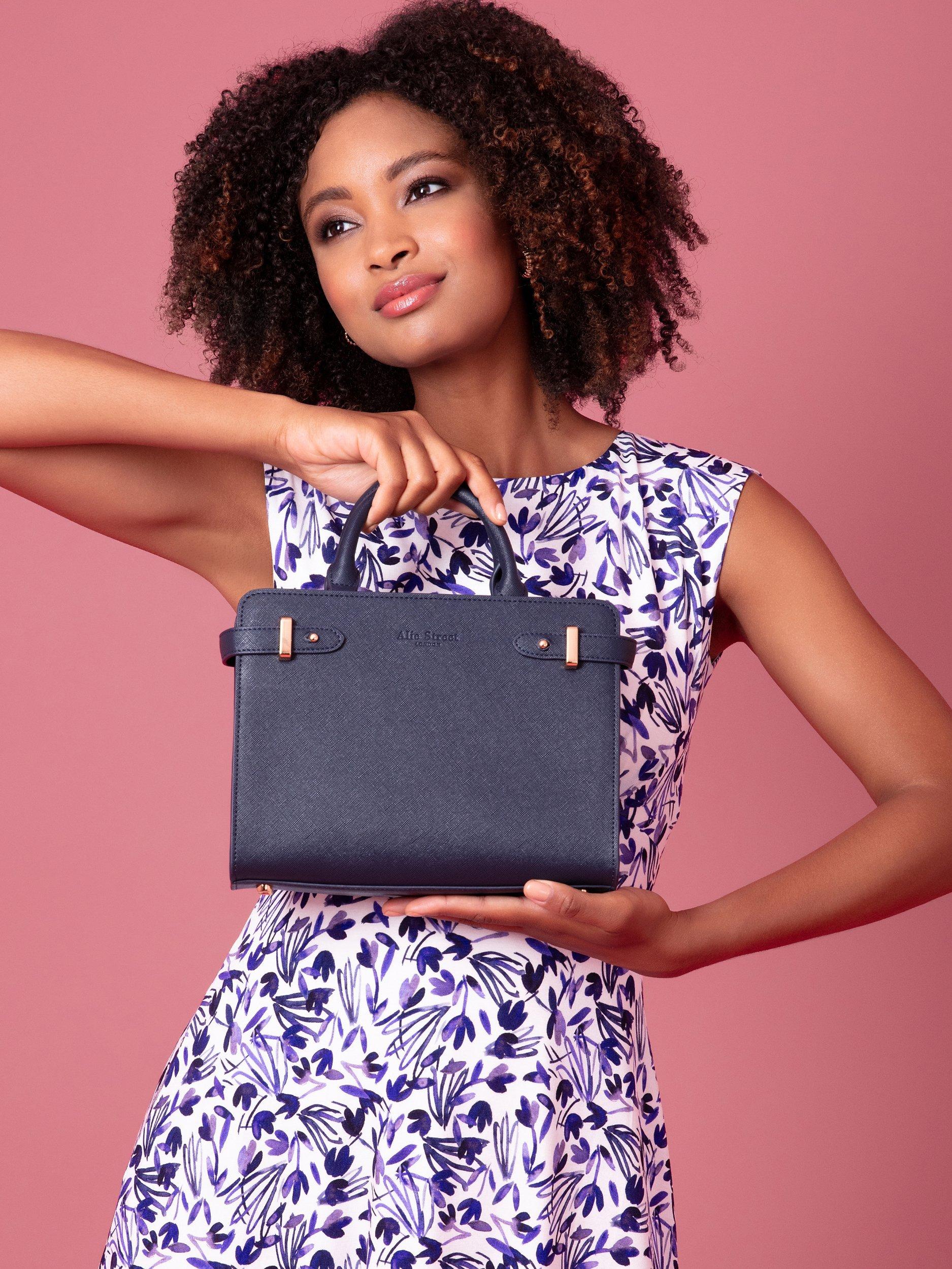 Product image 6 of 9, which shows Alie Street Derby Handbag, Navy Blue