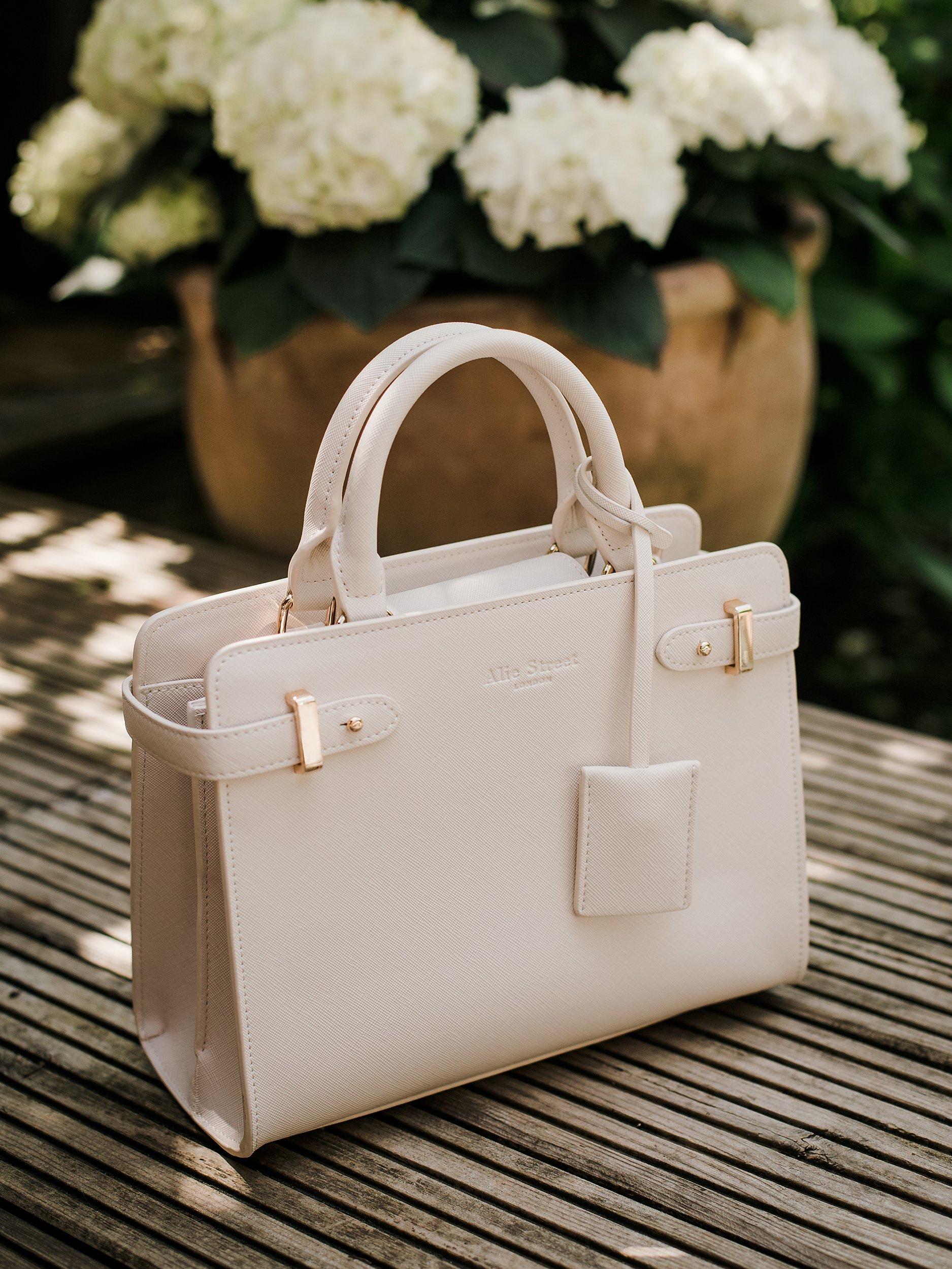 Product image 3 of 9, which shows Alie Street Derby Handbag, Nude