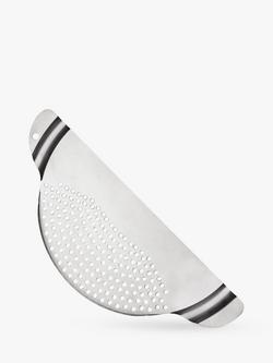 John Lewis Universal Stainless Steel Half Colander - view 2, Slver Stanless Steel