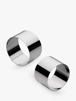 John Lewis Stainless Steel Food Presentation Rings, Set of 2, Slver Stanless Steel