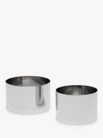 John Lewis Stainless Steel Food Presentation Rings, Set of 2