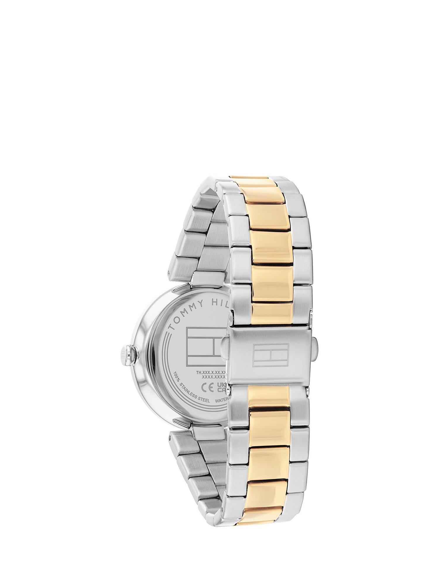 Tommy Hilfiger Women s Crystal Detail Bracelet Strap Watch Silver Blue