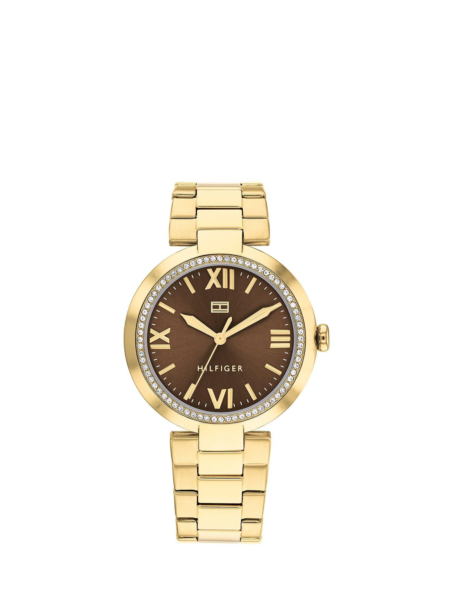 Tommy Hilfiger Women's Crystal Detail Bracelet Strap Watch