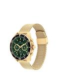 Tommy Hilfiger 1792093 Men's Jordan Mesh Strap Watch, Gold