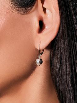 Lauren Ralph Lauren Sterling Silver Ball Drop Earrings, Silver - view 2, Silver