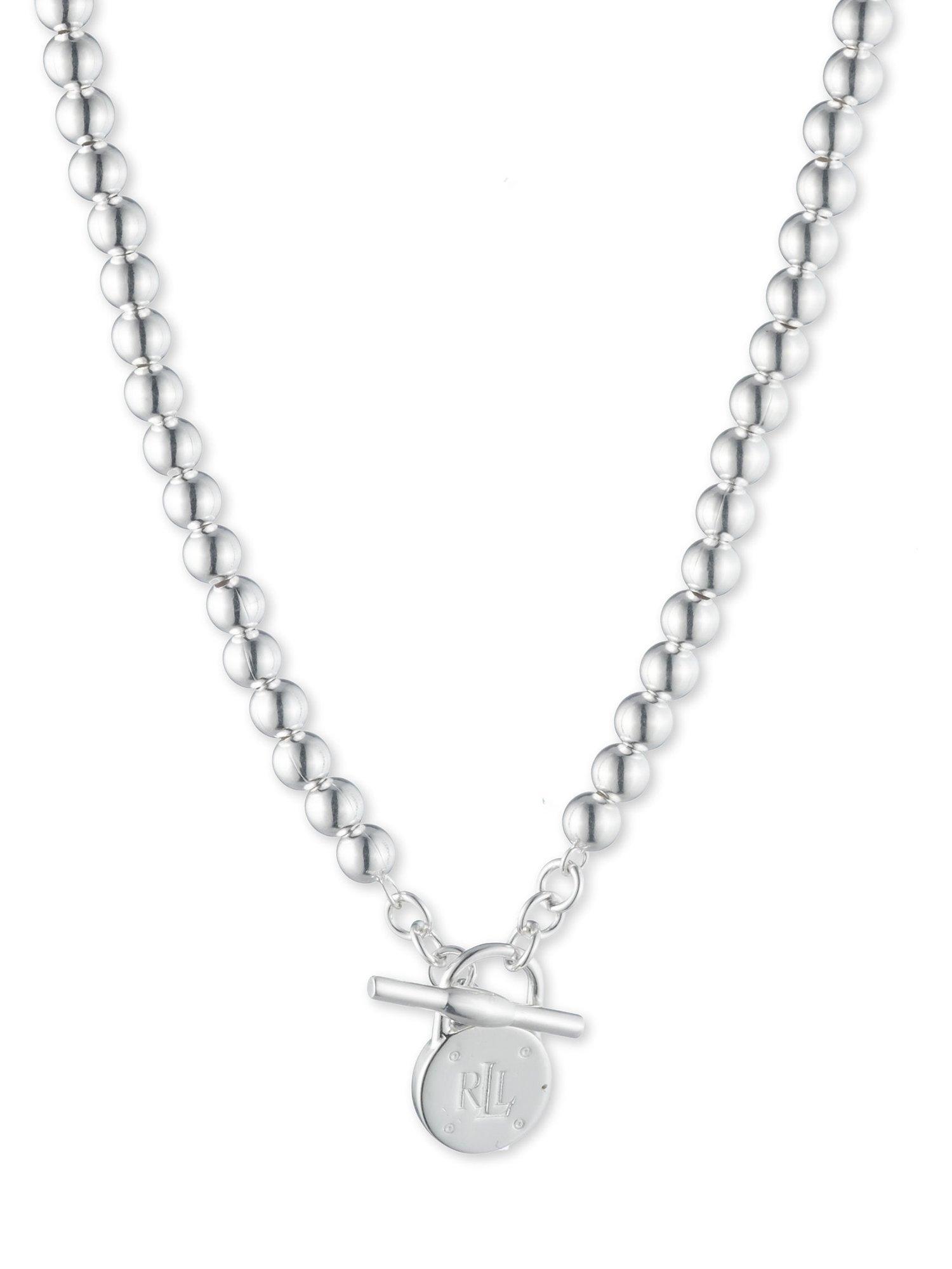 Ralph lauren silver necklace store