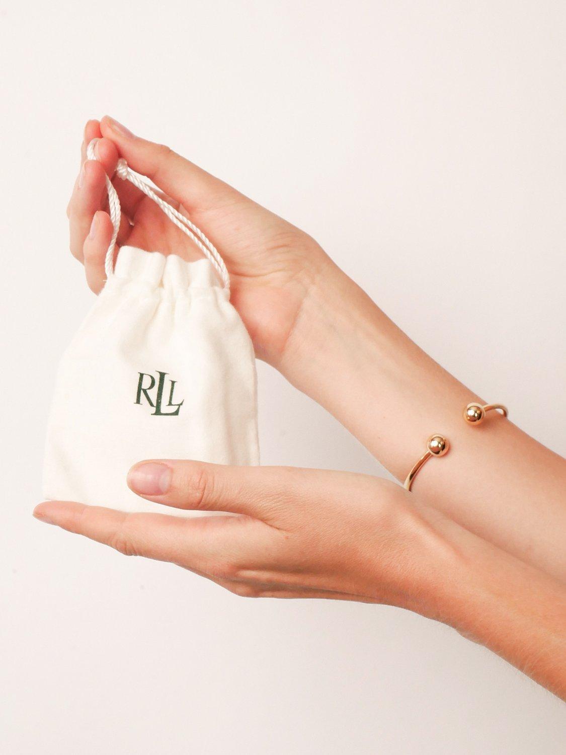 Product image 2 of 3, which shows Lauren Ralph Lauren Sterling Silver Logo Initial Pendant Necklace, Silver