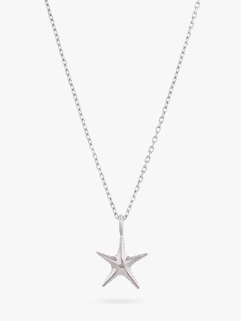 Dinny Hall Thalassa Starfish Pendant Necklace, Silver