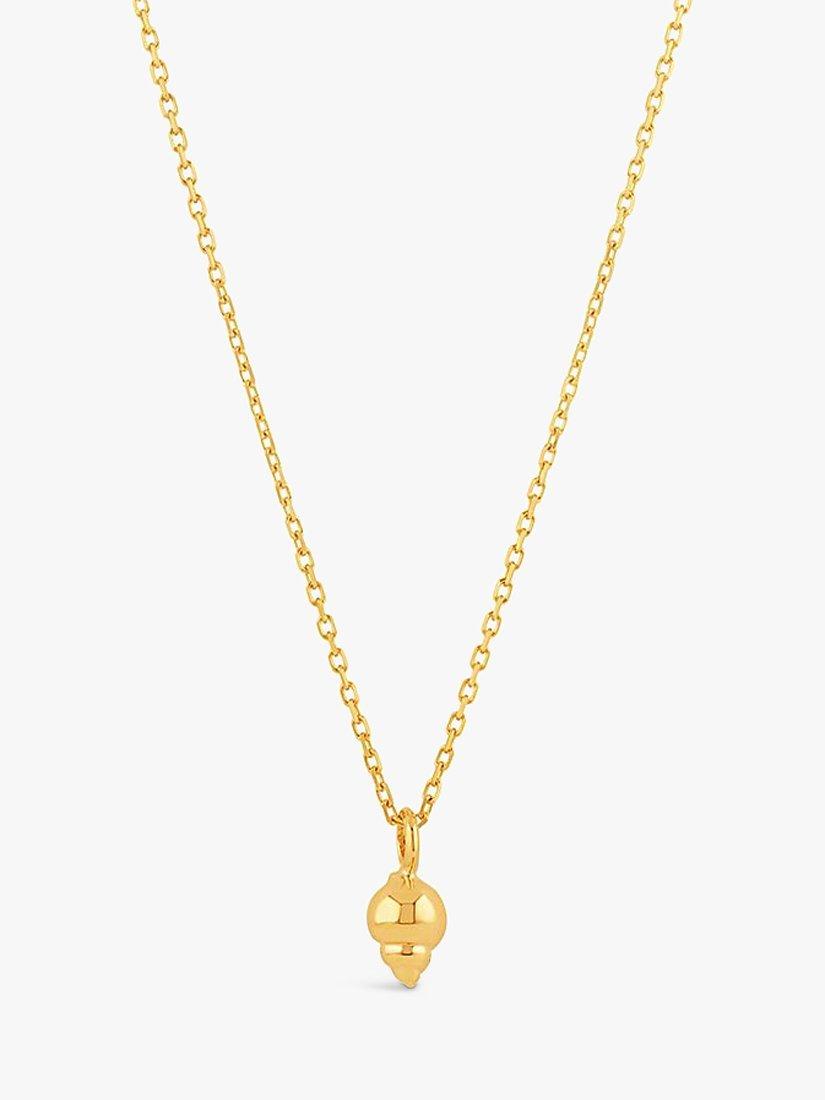 Dinny Hall Thalassa Mini Shell Pendant Necklace, Gold
