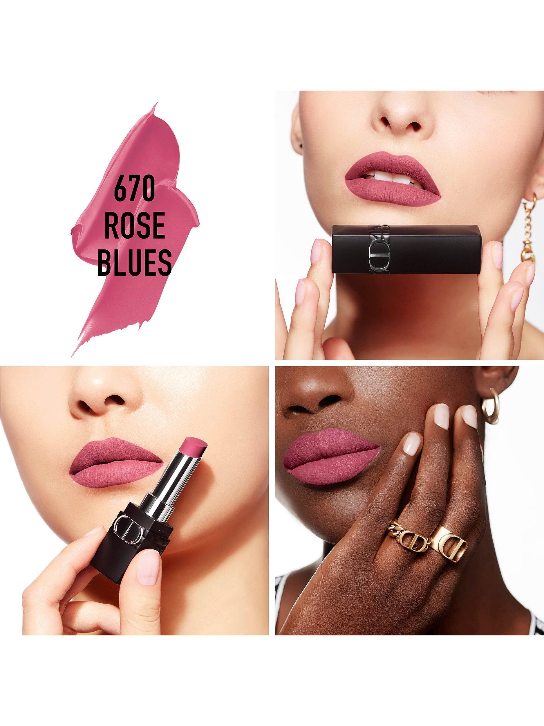 Product image 2 of 5, which shows DIOR Rouge DIOR Forever Lipstick, 670 Rose Blues