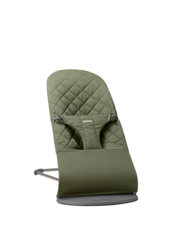 BabyBjörn Bliss Woven Classic Quilt Baby Bouncer, Dark Green, Dark Green