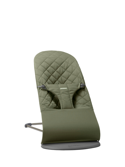 BabyBjörn Bliss Woven Classic Quilt Baby Bouncer, Dark Green, Dark Green