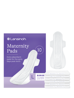 Lansinoh Extra Absorbent Maternity Pads, Pack of 10, Multi