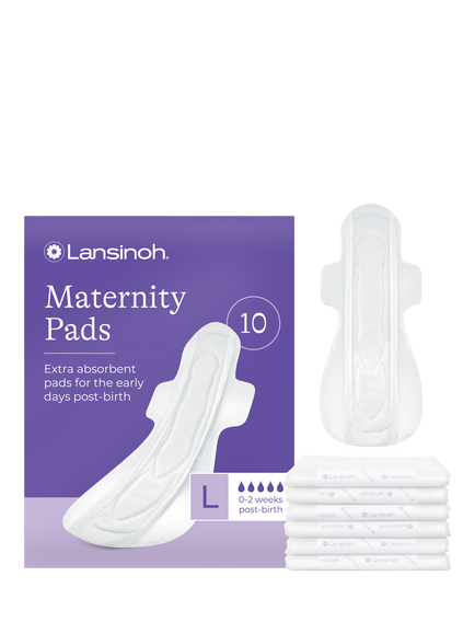 Lansinoh Extra Absorbent Maternity Pads, Pack of 10, Multi