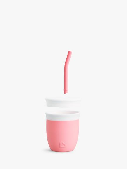Munchkin C'est Silicone Straw Cup - view 2, Coral