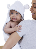 Shnuggle Baby Wearable Hooded Bath Towel, White