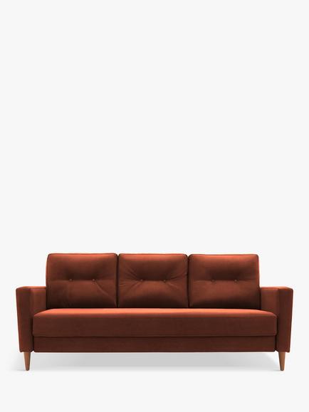 G Plan Vintage The Fifty Four Large 3 Seater Sofa Bed, Easy Clean Plush Umber