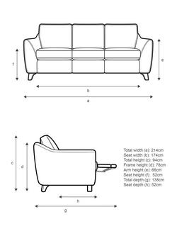 G Plan Vintage The Sixty Eight LHF Large 3 Seater Sofa with Footrest Mechanism - view 2, Plush Umber