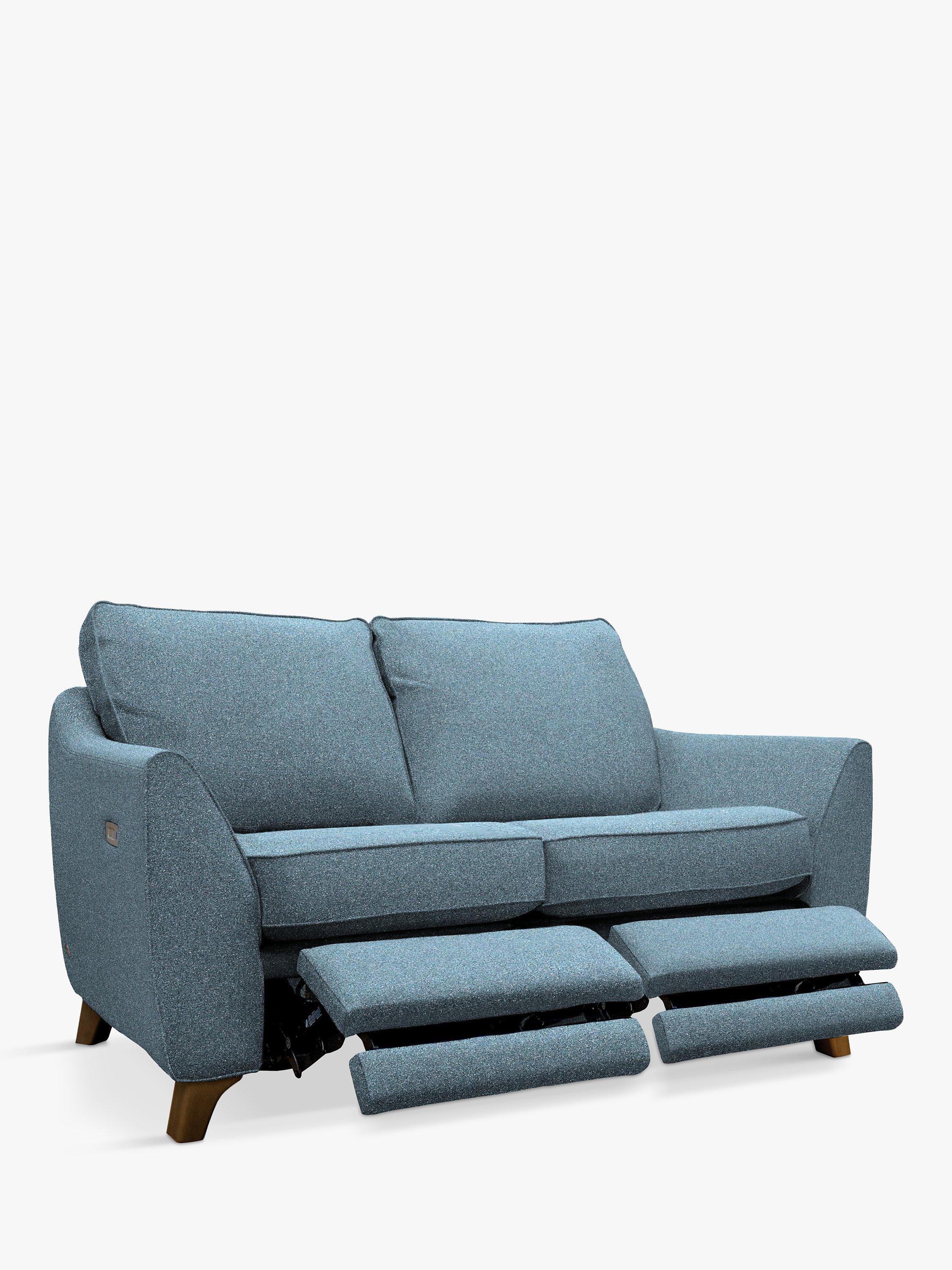 The Sixty Eight Range, G Plan Vintage The Sixty Eight Small 2 Seater Sofa with Double Footrest Mechanism, Tweed Denim