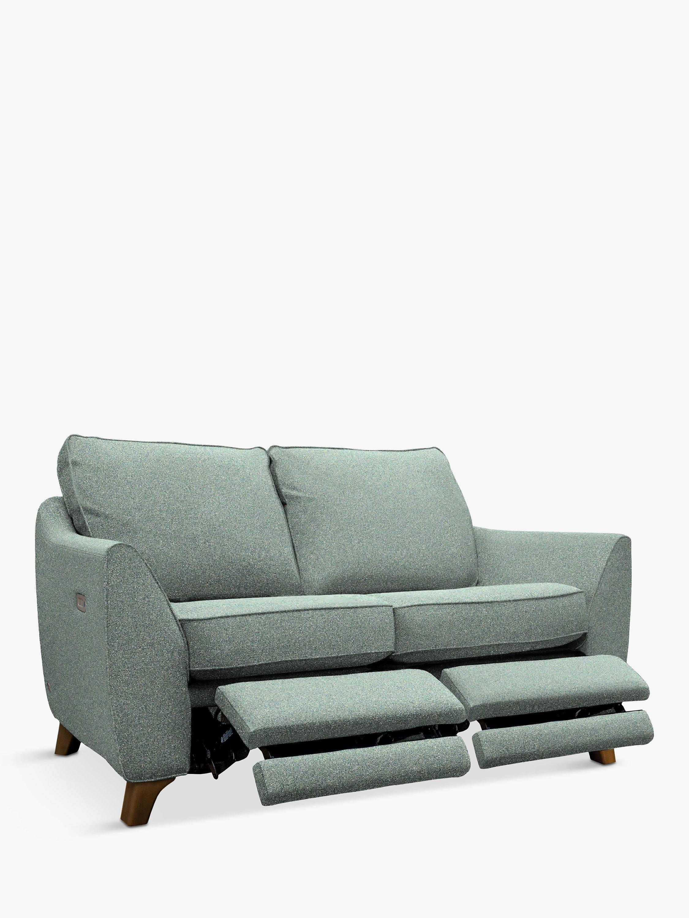 The Sixty Eight Range, G Plan Vintage The Sixty Eight Small 2 Seater Sofa with Double Footrest Mechanism, Tweed Seaglass