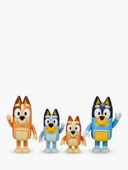 Bluey Bluey & Family Figure Pack, Set of 4, Multi