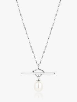 Claudia Bradby Chakra Freshwater Pearl Pendant Necklace, Silver