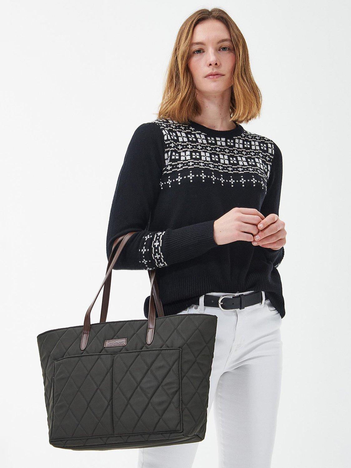 Barbour quilted tote bag discount