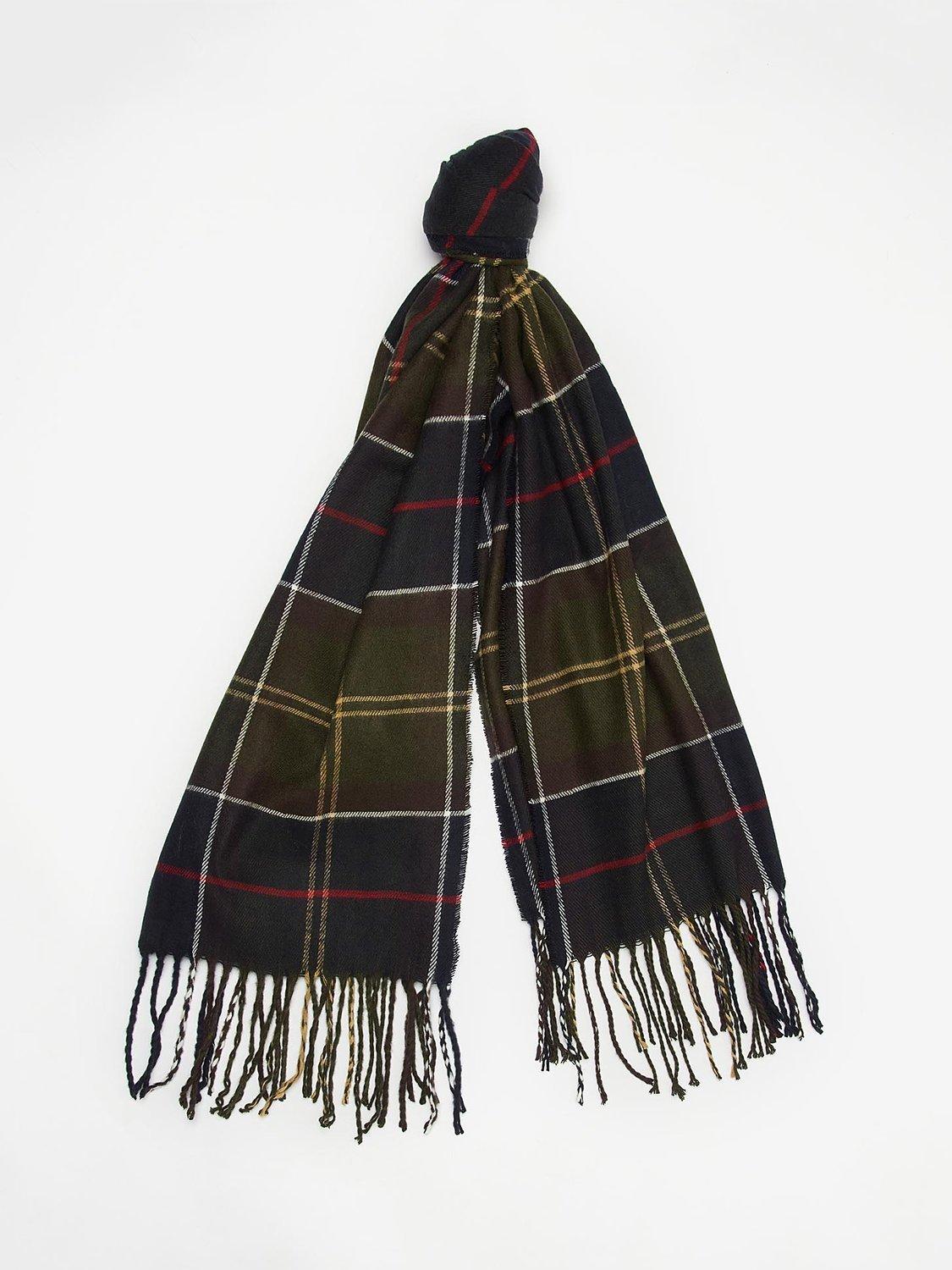 Product image 4 of 6, which shows Barbour Dover & Hailes Beanie Hat & Scarf Gift Set, Navy/Multi