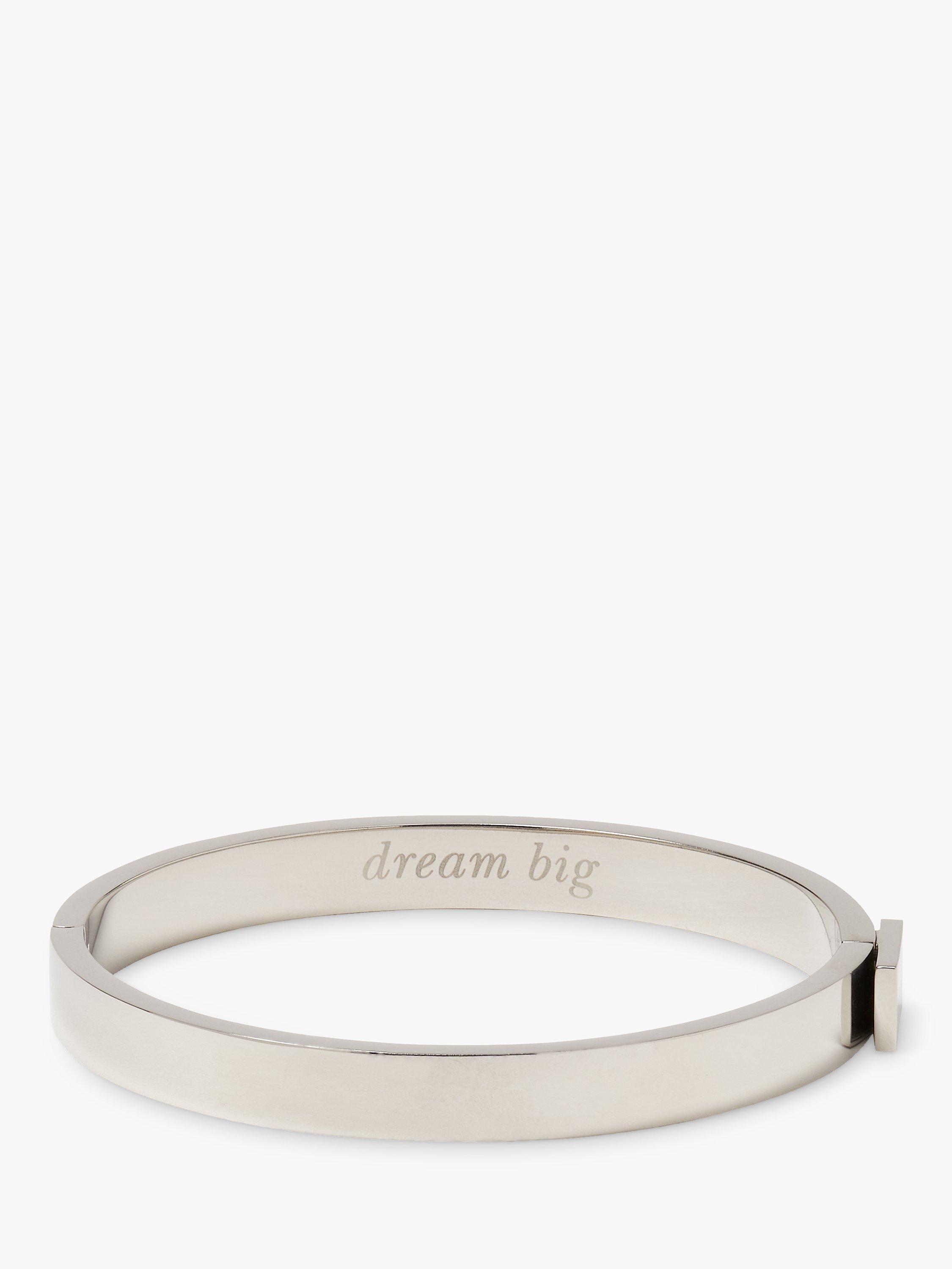 kate spade new york Dream Big Bangle, Silver