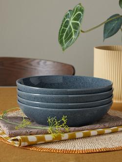 Denby Dark Grey Speckle Stoneware Pasta Bowls, Set of 4, 22cm, Grey - view 2, Grey