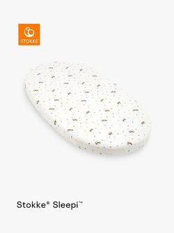 Stokke Sleepi Bed Fitted Sheet, 70 x 135cm, Mickey Mouse Celebration, Mickey Celebration