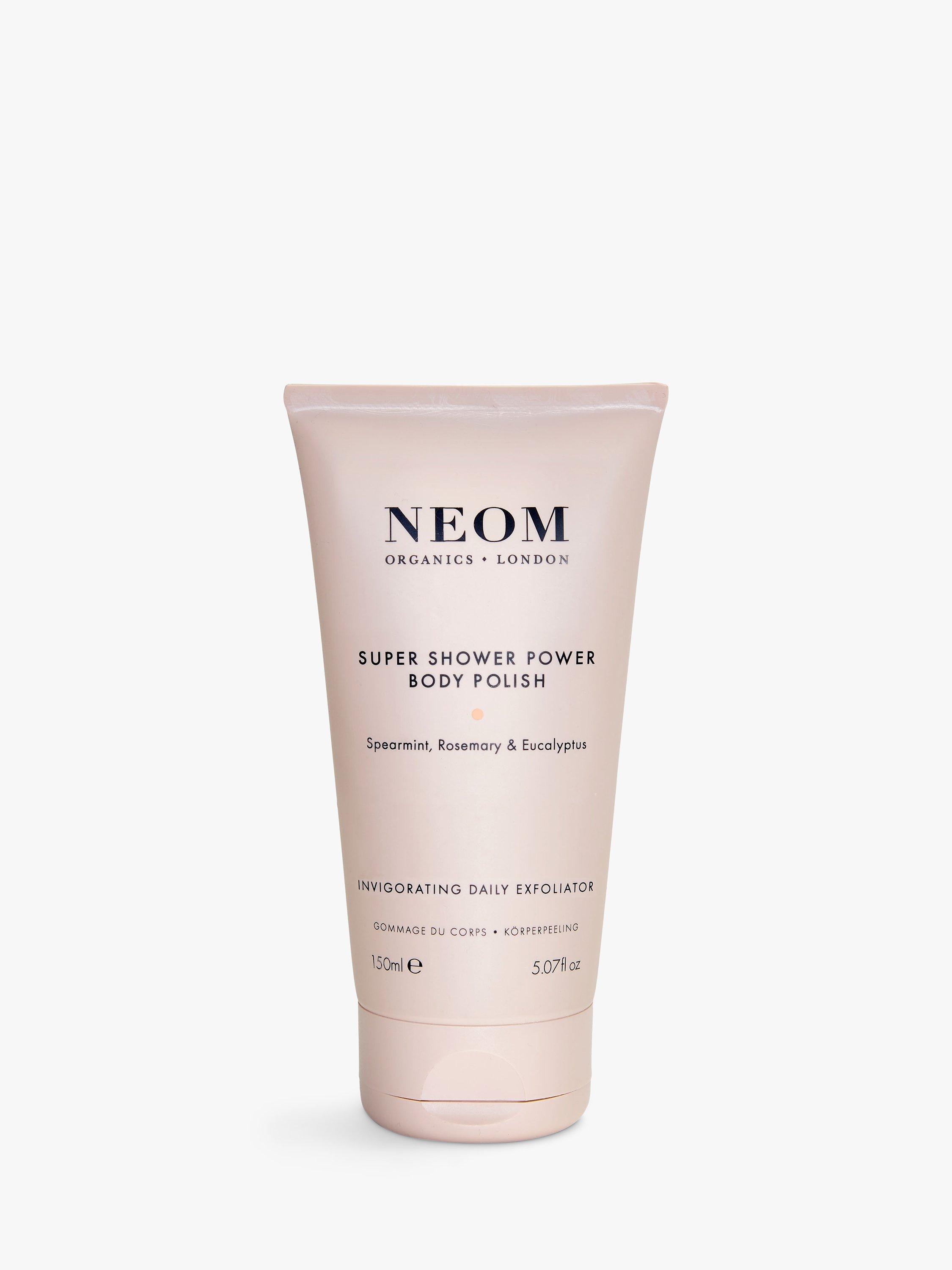 Product image 1 of 7, which shows NEOM Wellbeing London Super Shower Power Body Polish, 150ml