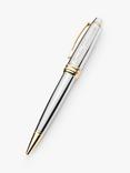 Treat Republic Personalised Cross Silver Medallist Ballpoint Pen, Silver/Gold