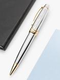 Treat Republic Personalised Cross Silver Medallist Ballpoint Pen, Silver/Gold