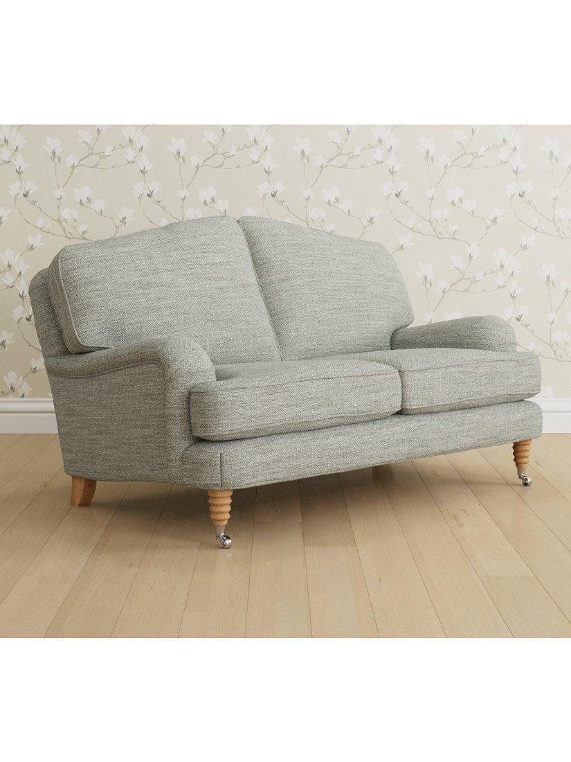 Lynden Range, Laura Ashley Lynden Small 2 Seater Sofa, Oak Leg, Harley Dove Grey