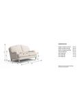 Laura Ashley Lynden Small 2 Seater Sofa, Oak Leg, Edwin Silver