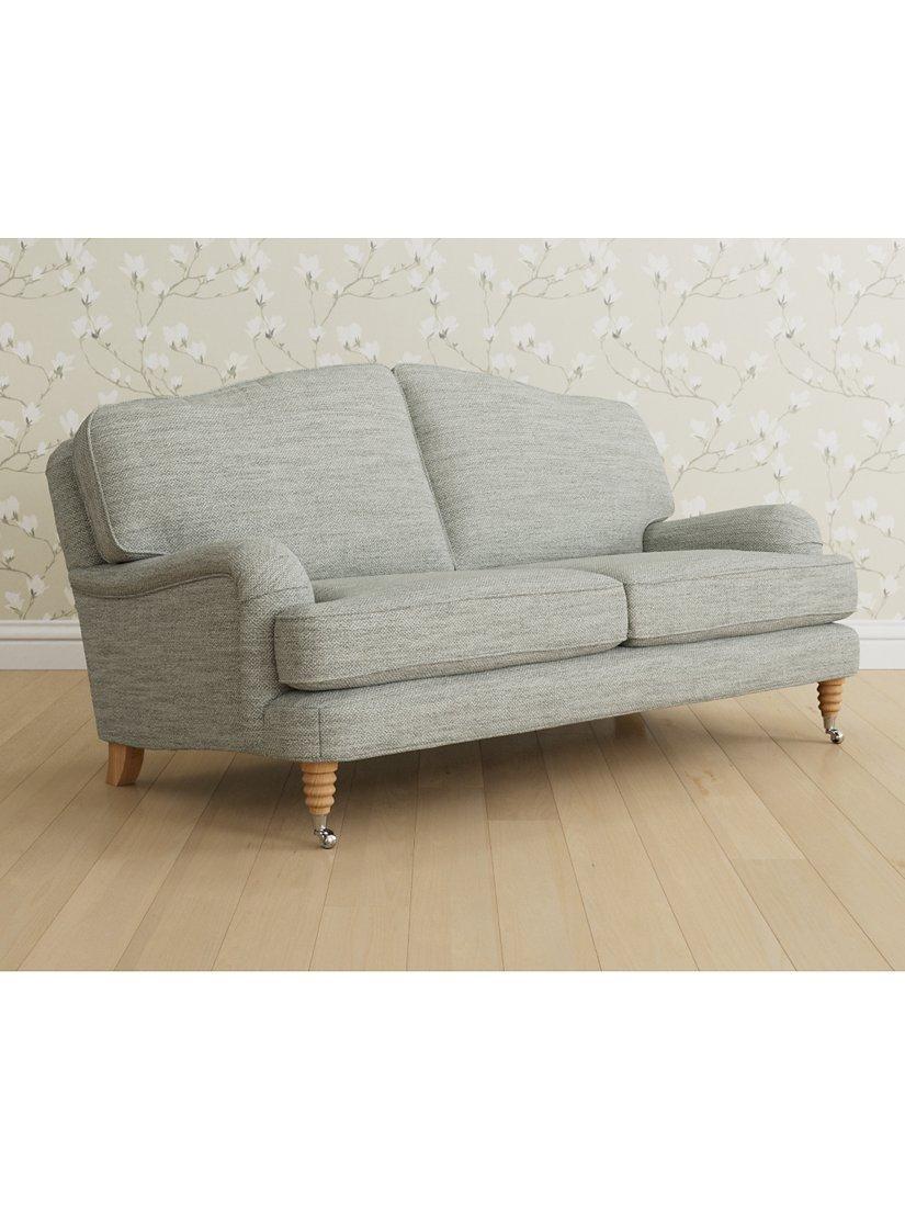 Lynden Range, Laura Ashley Lynden Medium 2 Seater Sofa, Oak Leg, Harley Dove Grey