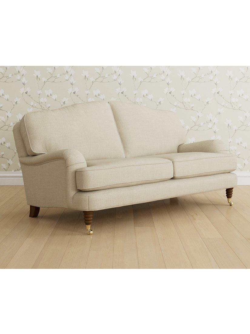 Lynden Range, Laura Ashley Lynden Medium 2 Seater Sofa, Teak Leg, Wooton Natural
